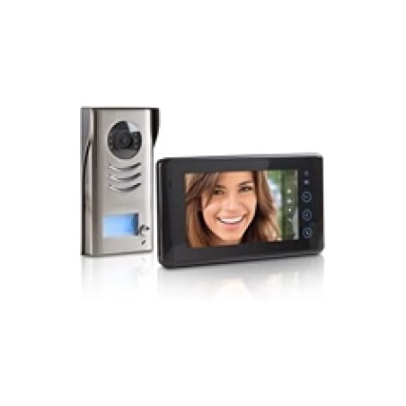 Farfisa 1SEK - Kit videocitofono per videocitofono a 2 fili, 1 pulsante, monitor a colori da 7 polli