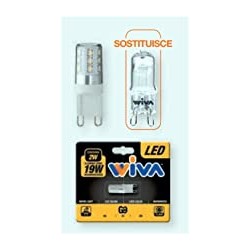 Wiva lampada LED – Lampada LED Attacco Bispina G9 2 W 3000 K